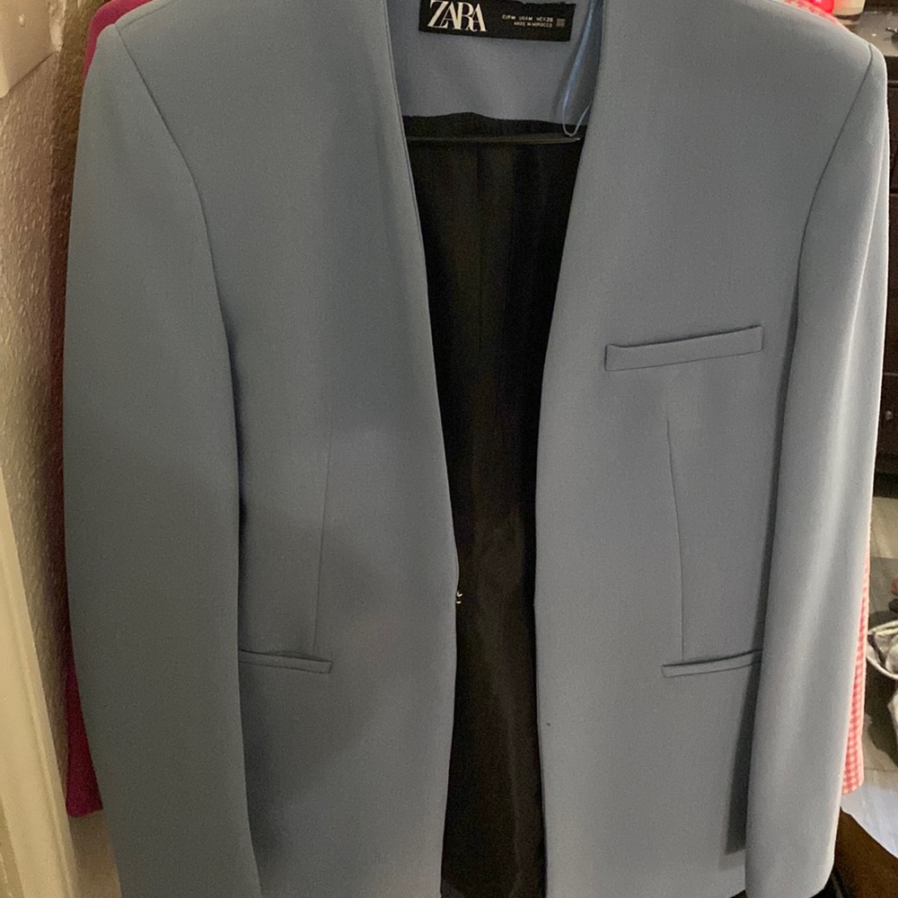Zara Blue blazer. Worn lightly